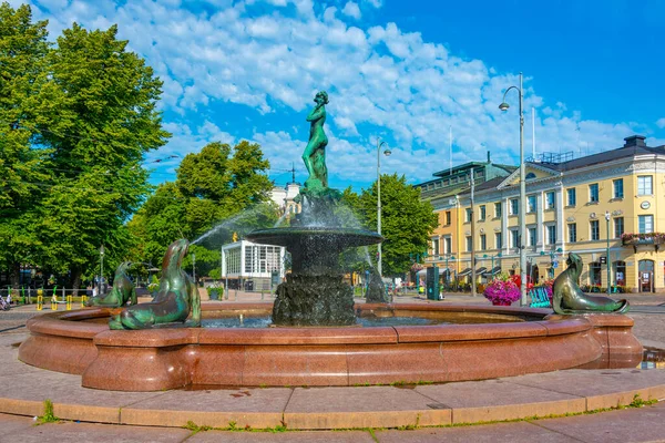 stock image Helsinki, Finland, July 21, 2022: Havis Amanda fountain in Helsinki, Finland..