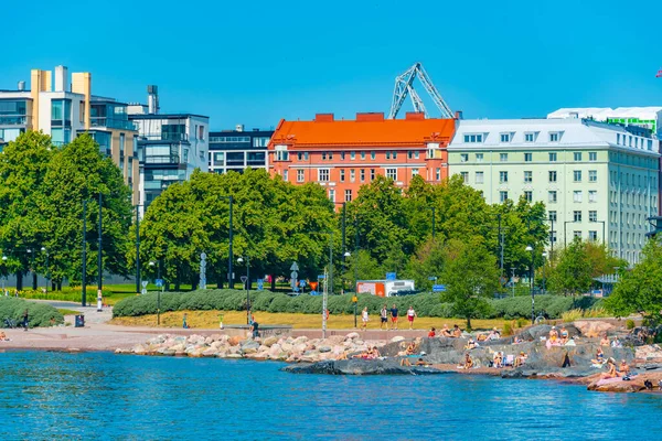 2022年7月21日 芬兰赫尔辛基 芬兰首都赫尔辛基的海滨景观 — 图库照片