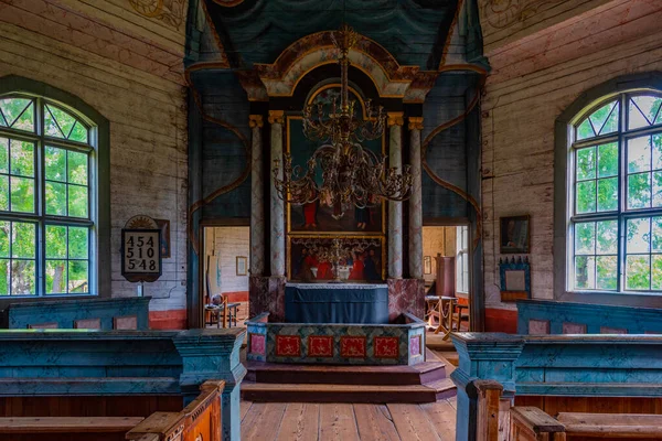 นแลนด กรกฎาคม 2022 ภายในโบสถ แดงท นแลนด — ภาพถ่ายสต็อก