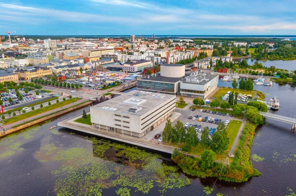 2022年7月22日 芬兰奥卢 芬兰奥卢市中心全景 — 图库照片