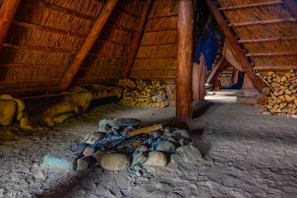 stock image Oulu, Finland, July 23, 2022: Interior of Kierikki Stone Age Centre in Finland.