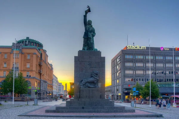 2022年7月23日フィンランド ヴァーサの自由の女神像 — ストック写真