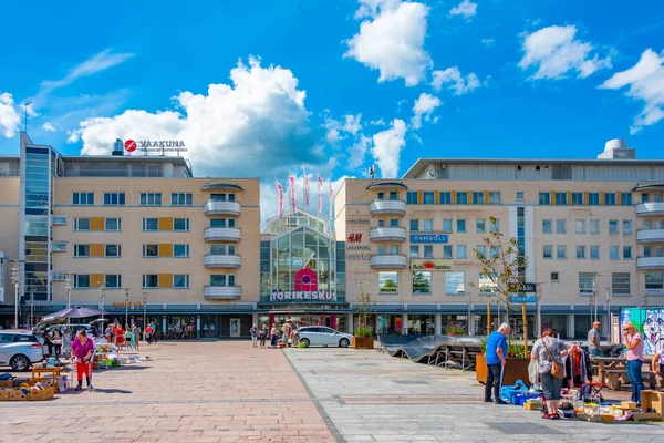 Seinajoki Finlandiya Temmuz 2022 Seinajoki Finlandiya Ticari Bir Caddenin Görüntüsü — Stok fotoğraf
