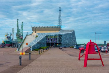 Kotka, Finlandiya, 27 Temmuz 2022: Denizcilik Merkezi Vellamo, Finlandiya.