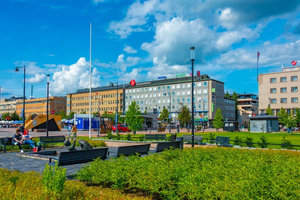 Joensuu Finnland Juli 2022 Blick Auf Den Hauptplatz Von Joensuu — Stockfoto