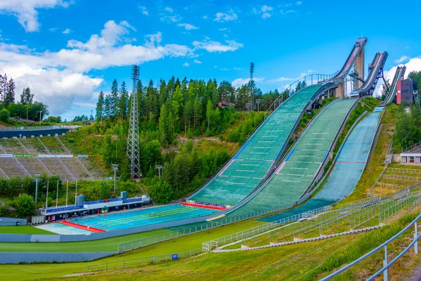 Lahti Finlandiya Temmuz 2022 Finlandiya Nın Lahti Kentindeki Kayakla Atlama — Stok fotoğraf