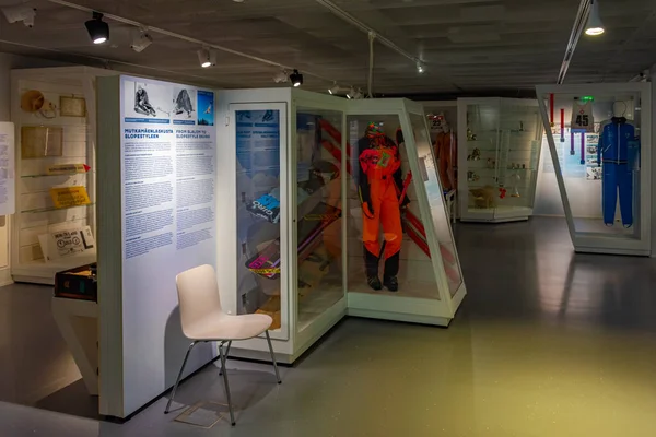 2022年7月27日 芬兰拉赫蒂 芬兰拉赫蒂滑雪博物馆的内部 — 图库照片