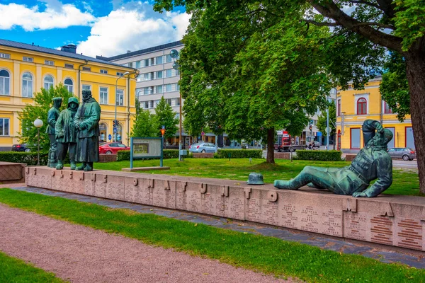 Pori Finlandia Luglio 2022 Memoriale Della Seconda Guerra Mondiale Pori — Foto Stock