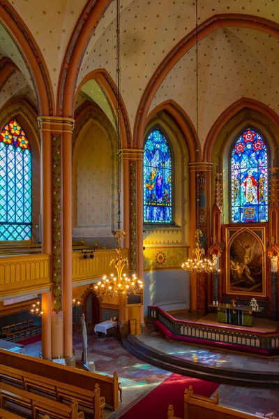 ปอร นแลนด กรกฎาคม 2022 ภายในโบสถ นทร ลปอร ในฟ นแลนด — ภาพถ่ายสต็อก