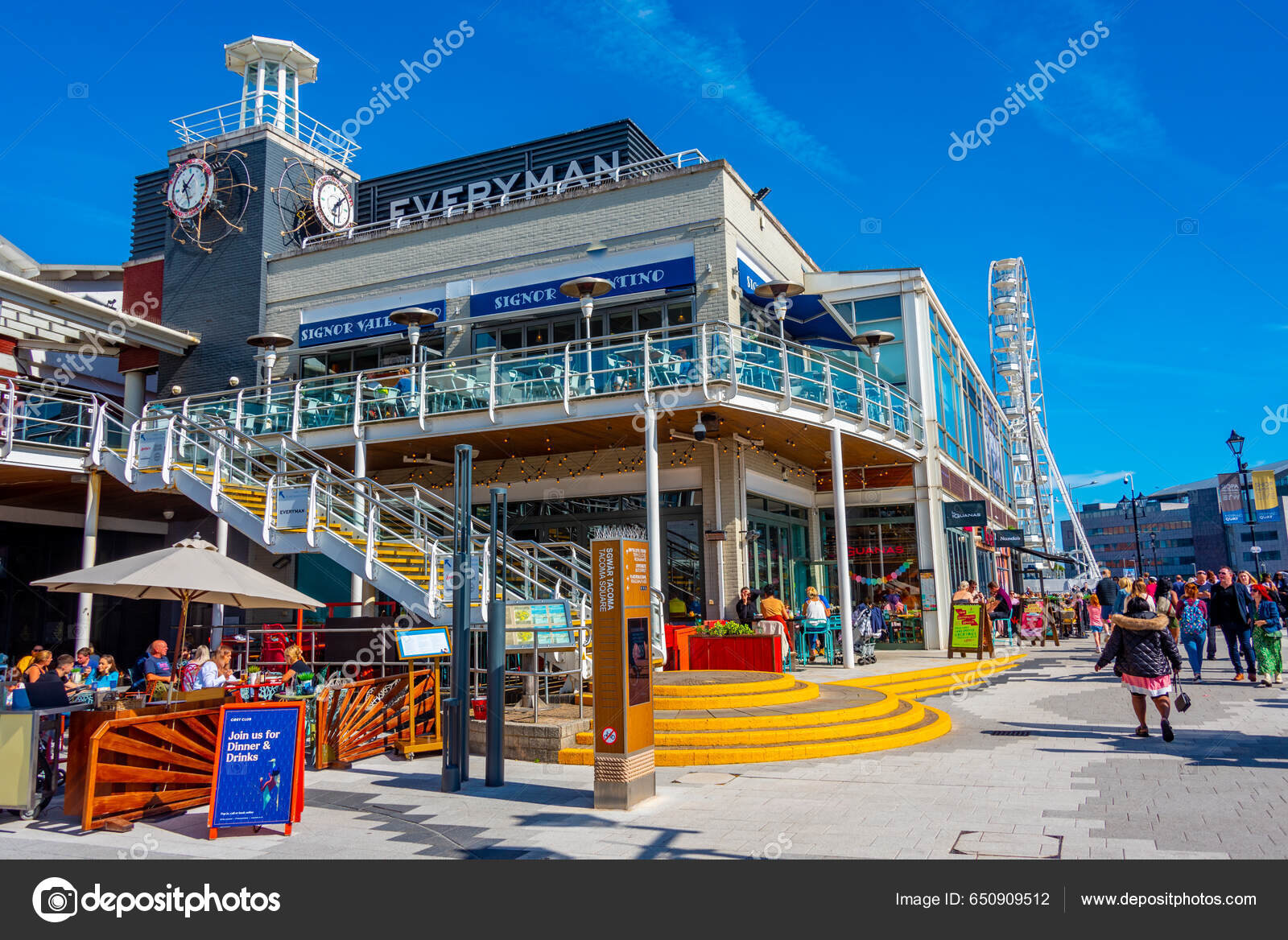Cardiff Wales September 2022 Restaurants Mermaid Quay Welsh Capital