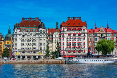 Stockholm, İsveç, 2 Ağustos 2022: Stockholm, İsveç 'teki güzel otel diplomatı.