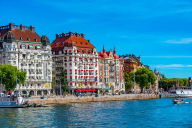 Stockholm, İsveç, 2 Ağustos 2022: Stockholm, İsveç 'teki güzel otel diplomatı.