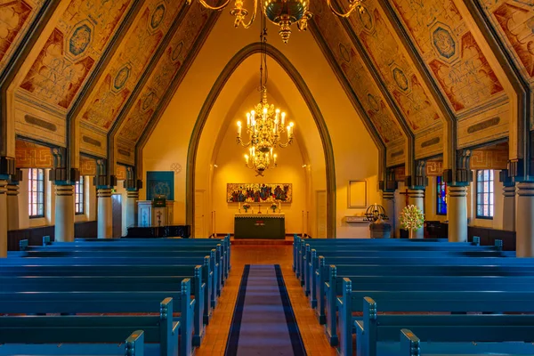 Mariehamn Finlande Juillet 2022 Intérieur Église Saint George Dans Ville — Photo