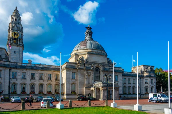 stock image Cardiff, Wales, September 16, 2022: View of Cardiff City Hall in Wales.