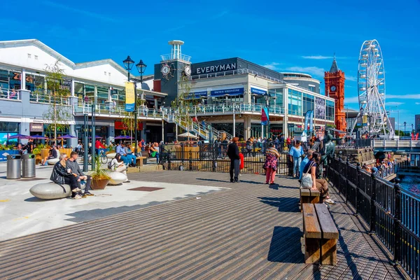 Cardiff Gales Septiembre 2022 Restaurantes Mermaid Quay Capital Galesa Cardiff — Foto de Stock