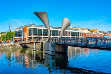 Bristol, İngiltere, 18 Eylül 2022: İngiliz kenti Bristol 'deki Avon' da Bordeaux rıhtımı.