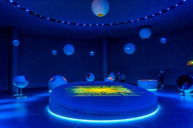 Cenevre, İsviçre, 19 Eylül 2022: İsviçre 'deki CERN' de Bilim ve Yenilik Küresi.