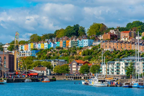 stock image Bristol, England, September 18, 2022: Riverside of Avon in English town Bristol.