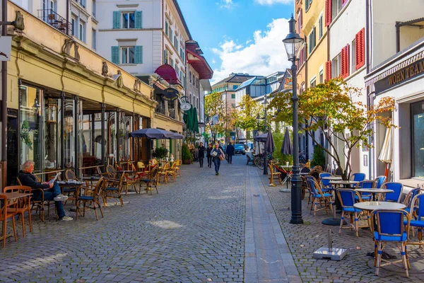Luzern Švýcarsko Září 2022 Historická Ulice Starém Městě Luzern Švýcarsko — Stock fotografie