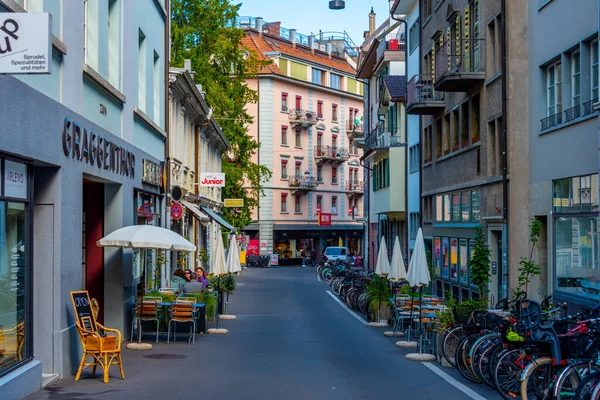 Luzern Szwajcaria Września 2022 Historyczna Ulica Starym Mieście Luzern Szwajcaria — Zdjęcie stockowe