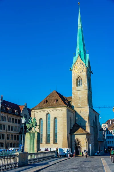 Zuerich Sviçre Eylül 2022 Fraumuenster Kilisesi Zuerich Sviçre — Stok fotoğraf
