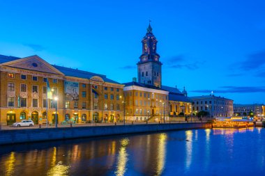 Goteborg, İsveç, 9 Temmuz 2022: Goteborg Şehir Müzesi ve Christinae Kilisesi, İsveç.