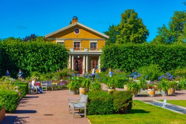 Goteborg, İsveç, 10 Temmuz 2022: Göteborg, İsveç 'teki gül bahçesinin görüntüsü.