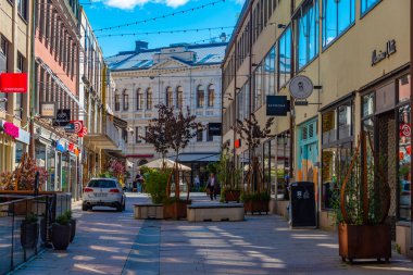 Goteborg, İsveç, 10 Temmuz 2022: Goteborg, İsveç 'te ticari cadde...