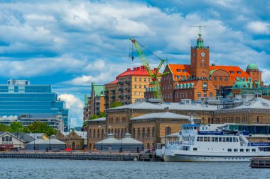 Goteborg, İsveç, 10 Temmuz 2022: Goteborg, İsveç Limanı.