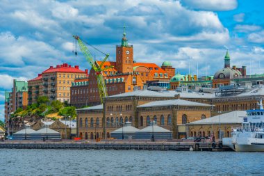 Goteborg, İsveç, 10 Temmuz 2022: Goteborg, İsveç Limanı.