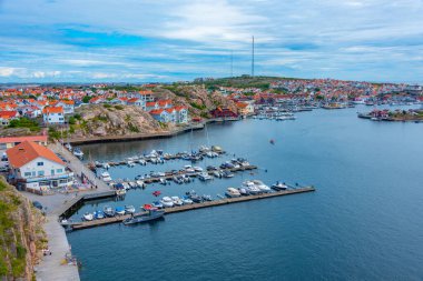 Smogen, İsveç, 11 Temmuz 2022: İsveç Kungshamn.IMAGE