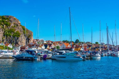 Fjallbacka, İsveç, 11 Temmuz 2022: İsveç Fjallbacka.IMAGE