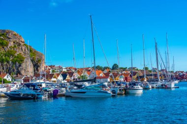 Fjallbacka, İsveç, 11 Temmuz 2022: İsveç Fjallbacka.IMAGE