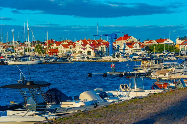 Марсель Швеция Июля 2022 Года Вид Пристань Яхт Шведском Городе — стоковое фото
