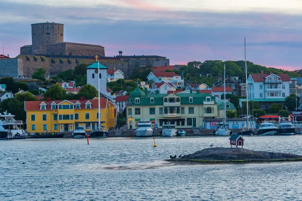 Marstrand Σουηδία Ιουλίου 2022 Φρούριο Carlsten Πίσω Από Μαρίνα Της — Φωτογραφία Αρχείου