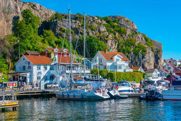 Fjallbacka Σουηδία Ιουλίου 2022 Θέα Της Μαρίνας Στη Σουηδική Πόλη — Φωτογραφία Αρχείου