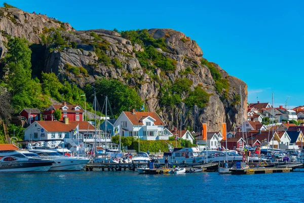 Fjallbacka Σουηδία Ιουλίου 2022 Θέα Της Μαρίνας Στη Σουηδική Πόλη — Φωτογραφία Αρχείου