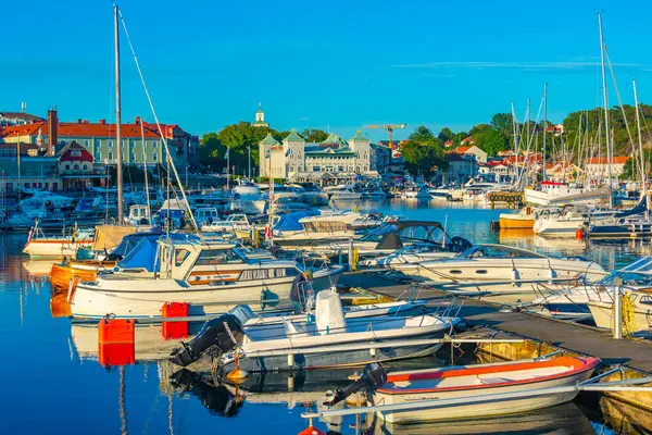 Stromstad Szwecja Lipca 2022 Widok Przystań Szwedzkim Mieście Stromstad Image — Zdjęcie stockowe