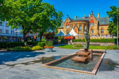 Trollhattan, İsveç, 12 Temmuz 2022 İsveç 'in Trollhattan kentindeki Villa Stranna.