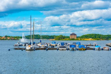 Karlskrona, İsveç, 14 Temmuz 2022: Karlskron.IMAGE