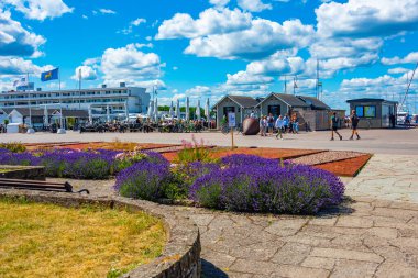 Borgholm, İsveç, 15 Temmuz 2022: Borgholm, İsveç Limanı.