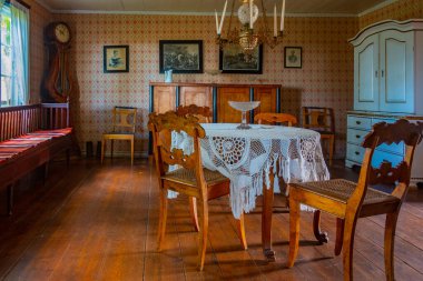 Oland, İsveç, 15 Temmuz 2022: Olands Müzesi Himmelsberga 'nın İçi