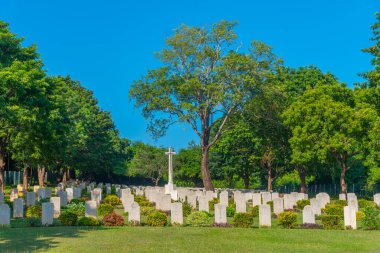 Trincomalee, Sri Lanka, 6 Şubat 2022: Sri Lanka 'daki Trincomalee Savaş Mezarlığı.