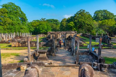 Polonnaruwa, Sri Lanka, 4 Şubat 2022: Polonnaruwa harabeleri, Sri Lanka.