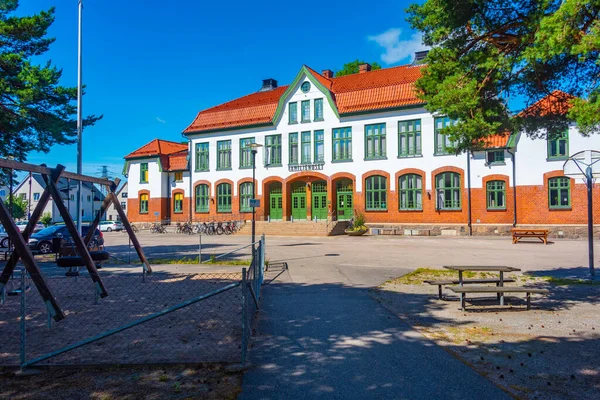 2022年7月12日スウェーデン トロルハッタン スウェーデンの町の住宅 Trollhattan Image — ストック写真