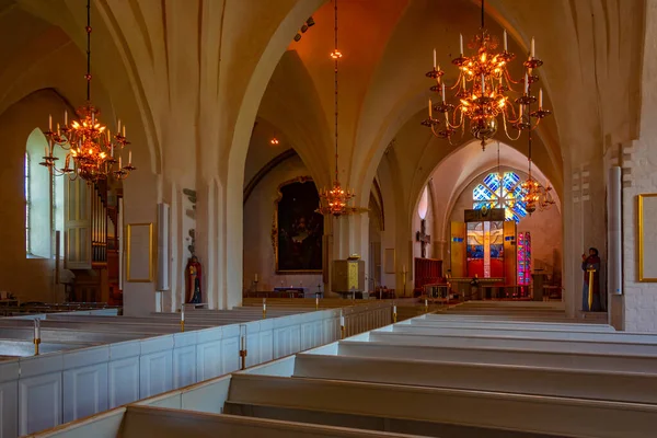 2022年7月16日スウェーデン ヴァクショー大聖堂内部画像 — ストック写真