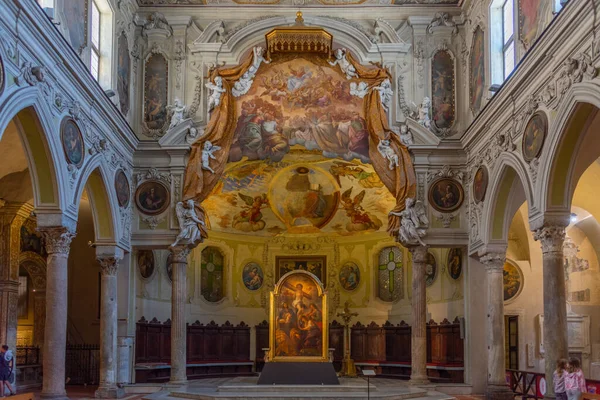 Неаполь Италия Мая 2022 Года Интерьер Кафедрального Собора Санта Мария — стоковое фото
