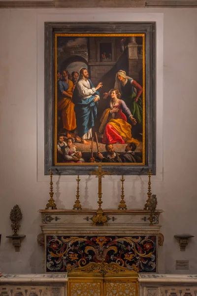 Napoli, İtalya, 19 Mayıs 2022: Napoli 'deki Pio Monte della Misericordia Şapeli.
