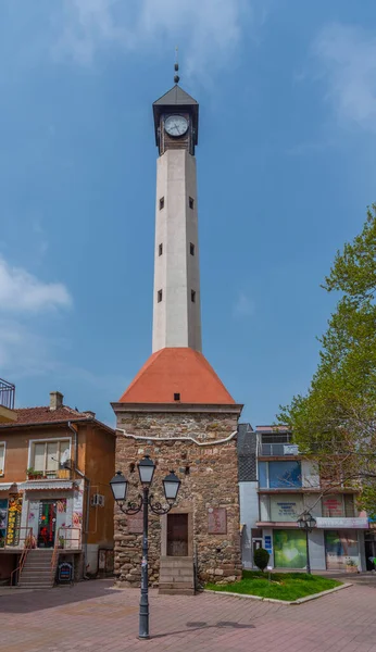 Pazardjik Bulgaria Aprile 2022 Vecchia Torre Dell Orologio Nel Centro — Foto Stock