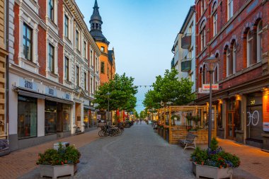 Kristianstad, İsveç, 13 Temmuz 2022: Kristianstad, İsveç Ticaret Sokağı...